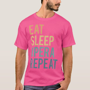Camiseta Comer Ópera de sueño repitiendo cantante de ópera