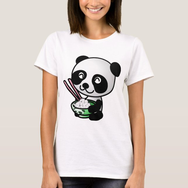 Camiseta Comer panda (Anverso)