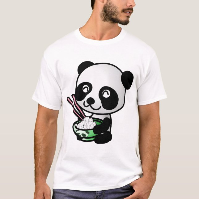Camiseta Comer panda (Anverso)