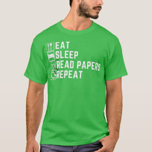 Camiseta Comer Papeles de lectura Sleep Repetir 1