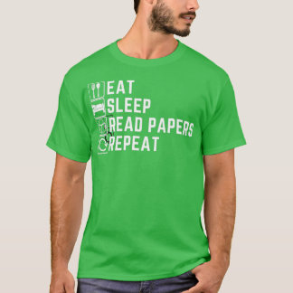 Camiseta Comer Papeles de lectura Sleep Repetir 1