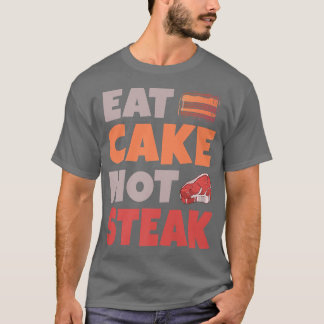 Camiseta Comer pasteles sin carne Vegetariano