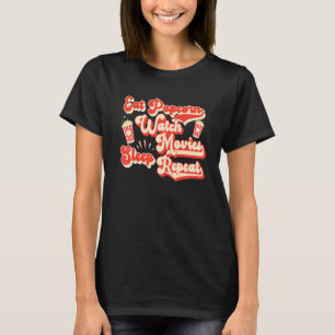 Camiseta Comer Películas de observación de palomitas de maí
