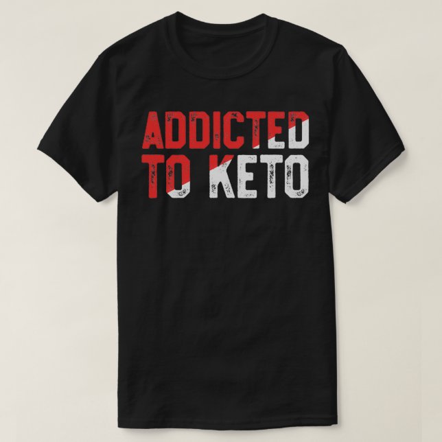 Camiseta Comer Pérdida De Peso Grasa Divertido Keto Shirt K (Diseño del anverso)