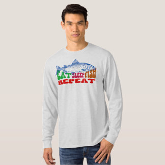 Camiseta Comer Pescado De Duerma Repito Pescador Pescador R