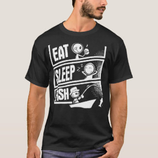 Camiseta Comer Pescado De Sueño Gracioso Para Papá