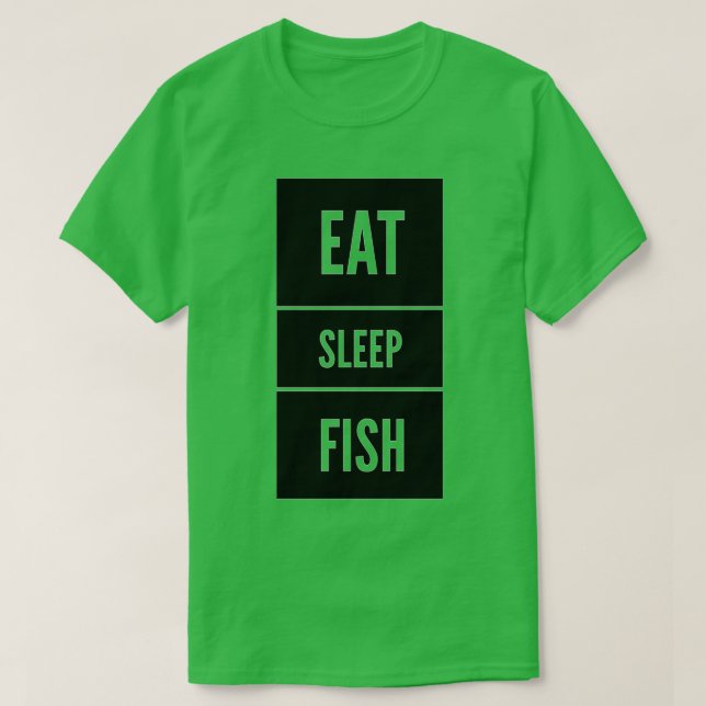 Camiseta Comer pescado para dormir 5 (Diseño del anverso)