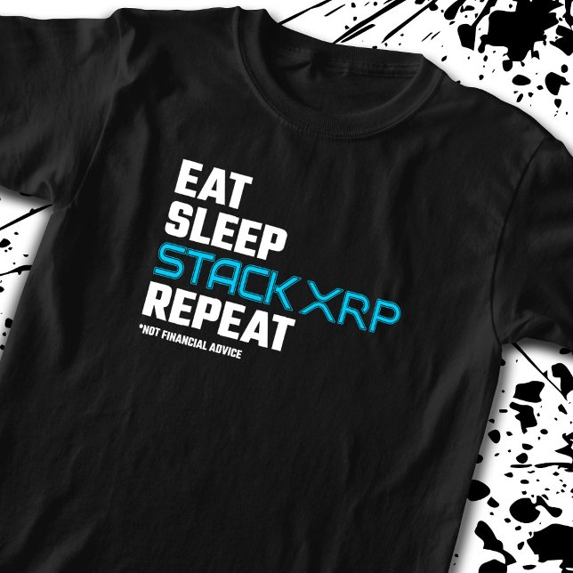 Camiseta Comer Pila De Dormir Gracioso Meme De Crypto De XR (Subido por el creador)