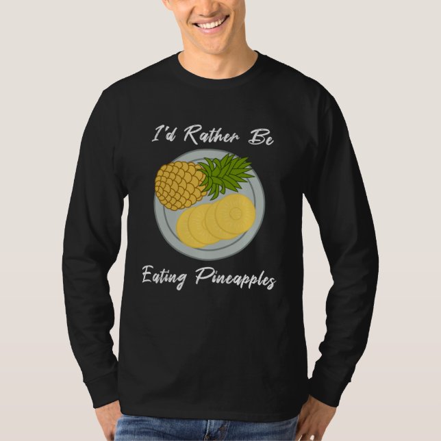 Camiseta Comer piñas Frutas Frutas tropicales (Anverso)
