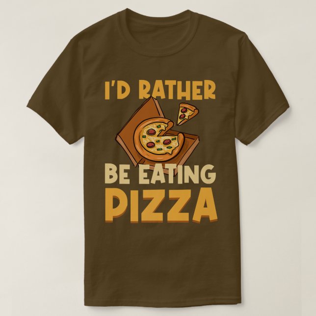 Camiseta Comer pizza divertida comida italiana Pizza Chef  (Diseño del anverso)