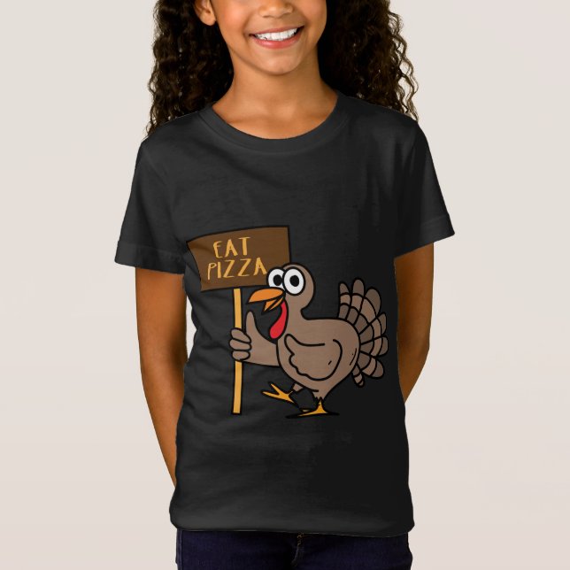 Camiseta Comer pizza divertida Turquía protesta fiesta de A (Anverso)