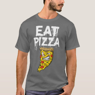 Camiseta Comer pizza divertida y sabrosa pizza de amor