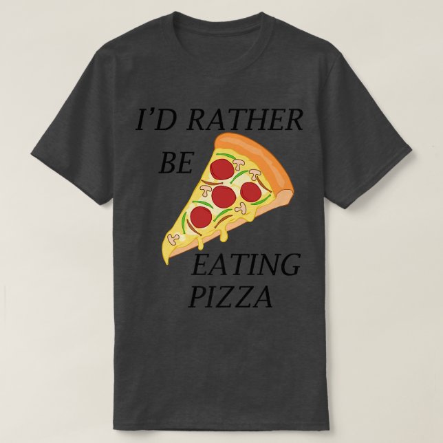 Camiseta Comer pizza hambrienta comida italiana pizza chef  (Diseño del anverso)