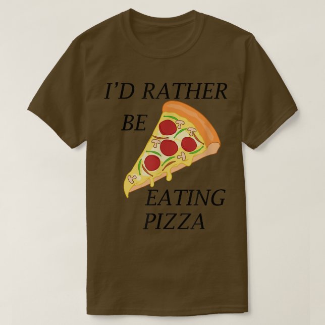 Camiseta Comer pizza hambrienta comida italiana Pizza Chef  (Diseño del anverso)