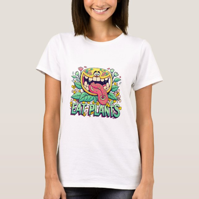 Camiseta Comer Plantas (Anverso)