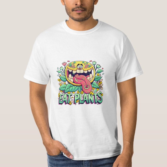 Camiseta Comer Plantas (Anverso)