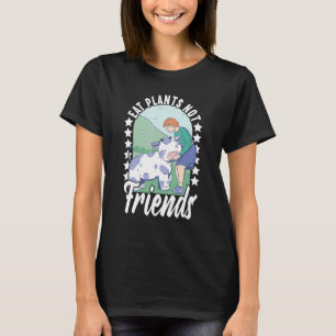 Camiseta Comer Plantas No Amigos Vegan Veggie Vegan