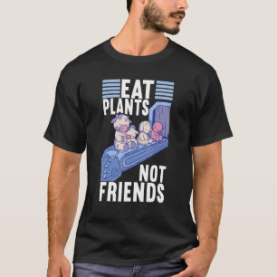 Camiseta Comer Plantas No Amigos Vegan Veggie Vegan Dieta