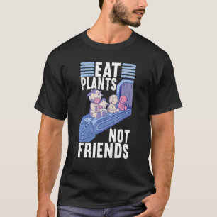 Camiseta Comer Plantas No Amigos Vegan Veggie Vegan Dieta