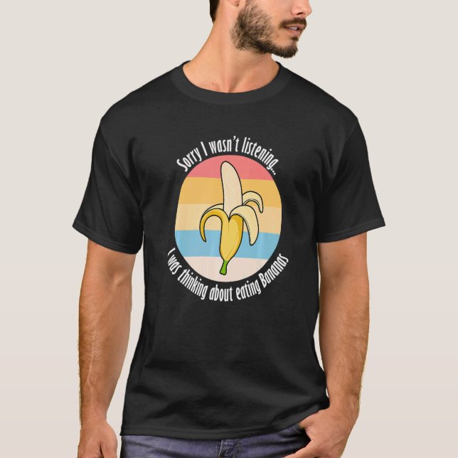 Camiseta Comer plátanos con frutas exóticas (Anverso)