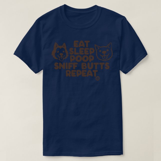 Camiseta comer popa de dormir (Diseño del anverso)