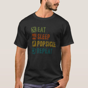 Camiseta Comer Popsicles De Sueño Repetir Vacaciones Tropic