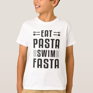 Camiseta Comer Psta Natación Fasta Natación Piscina