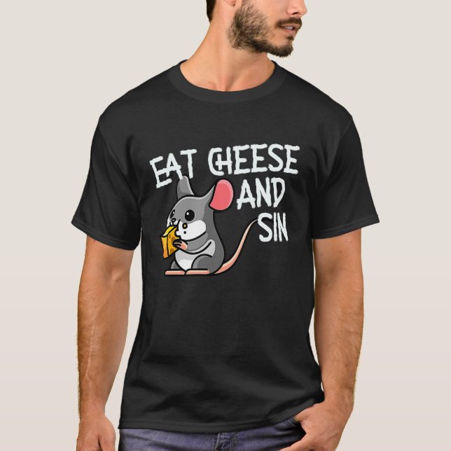 Camiseta Comer Queso Y Sino Rat (Anverso)
