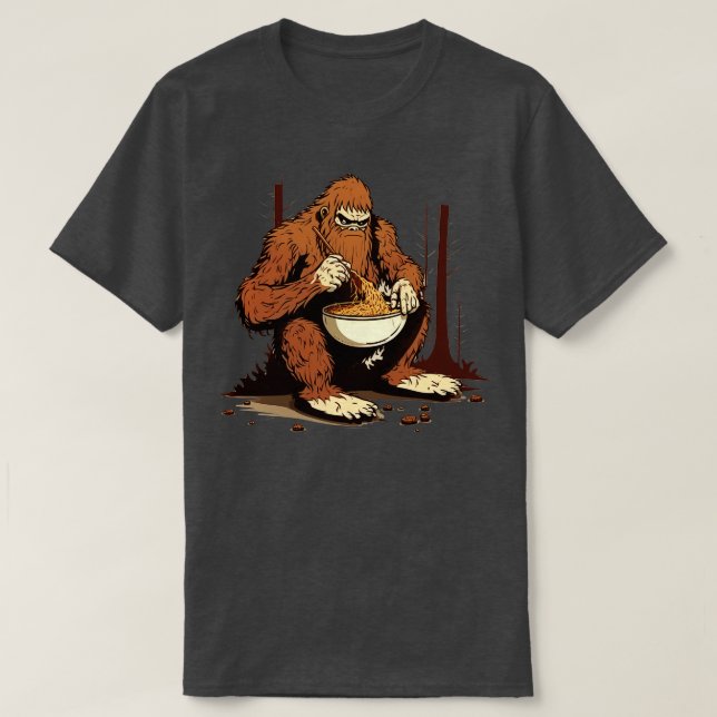 Camiseta Comer Ramen Bigfoot (Diseño del anverso)
