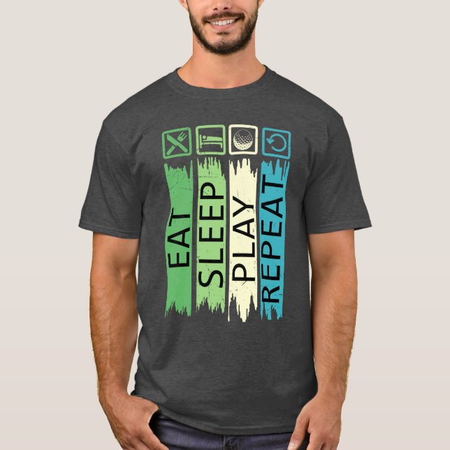 Camiseta Comer repitiendo el juego de sueño (Anverso)