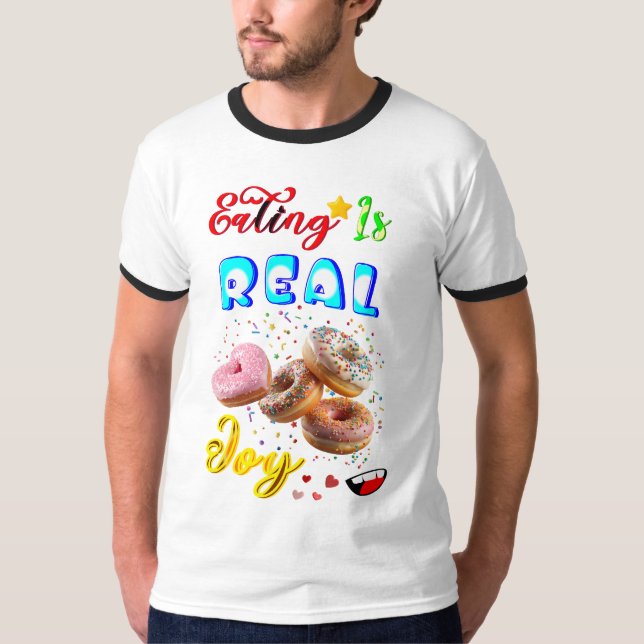 Camiseta Comer Ringer Es Un Verdadero Placer (Anverso)