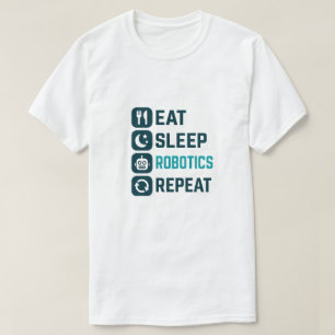 Camiseta Comer Robótica para dormir repetida camiseta, cami