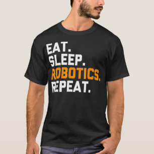 Camiseta Comer Robotics para dormir repetidamente Robot div