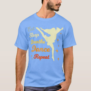 Camiseta Comer ropa de baile de baile de sueño repetido par