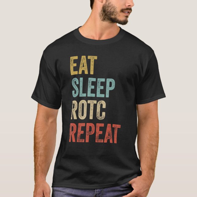 Camiseta Comer ROTC de sueño repetir ROTC US ROTC 1 (Anverso)