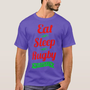 Camiseta Comer Rugby de Sueño Largo Repetido