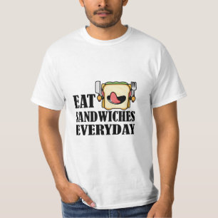 Camiseta Comer sándwiches todos los días, Disfrutar de cada