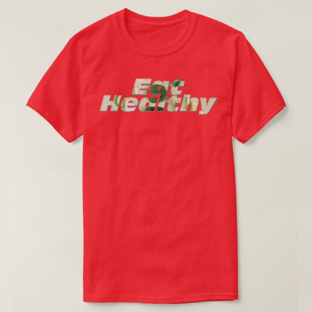 Camiseta Comer sano (Diseño del anverso)