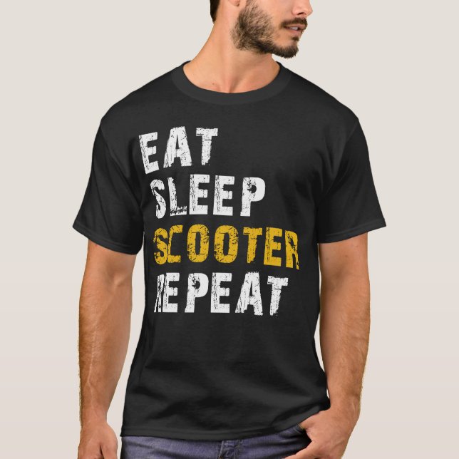 Camiseta comer scooter (Anverso)