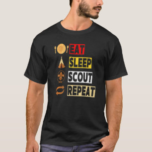 Camiseta Comer Scout Repetir El Escultismo Único Para Los H