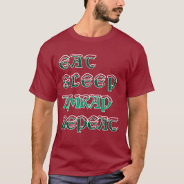 Camiseta Comer Sleep AMRAP Repetir Navidades Fitness