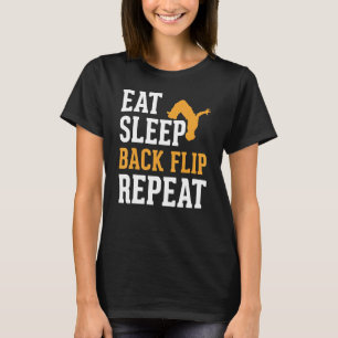 Camiseta Comer Sleep Back Flip Repetir Gimnasia Acrobat