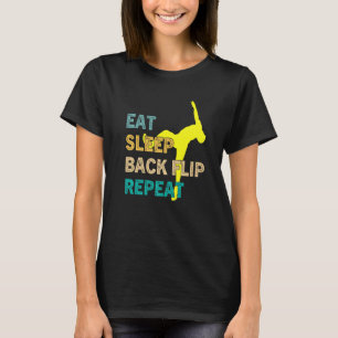 Camiseta Comer Sleep Back Flip Repetir la Gimnasia Acrobat 