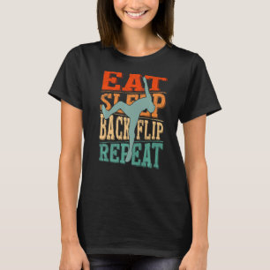 Camiseta Comer Sleep Backflip Repetir Acrobat Gymnastics Gy
