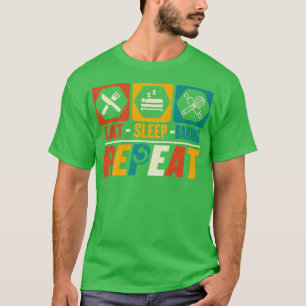 Camiseta Comer Sleep Baking Repetir Funny Baking Baker Love