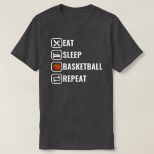 Camiseta Comer Sleep Basketball Repetir