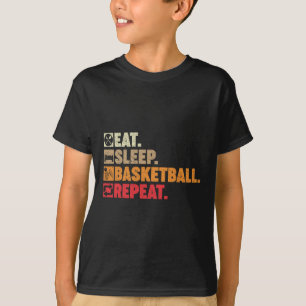 Camiseta Comer Sleep Basketball Repetir Chica Baloncesto Pl