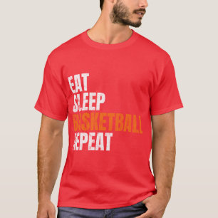 Camiseta Comer Sleep Basketball Repetir El Baloncesto Dicie