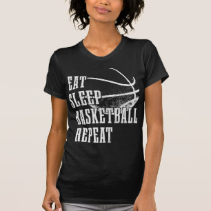 Camiseta Comer Sleep Basketball Repetir jugador de balonces