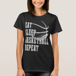 Camiseta Comer Sleep Basketball Repetir jugador de balonces